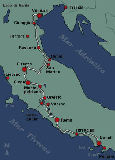 Bicycle Tour: Venice to Naples