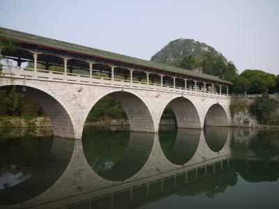 Covered bridge in Guilin's Seven Star Scenic Area