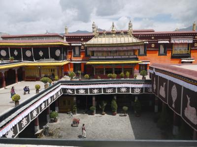Jokhang monastery courtyard in Barkhor, Lhasa