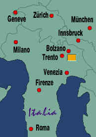 map of northern Italy