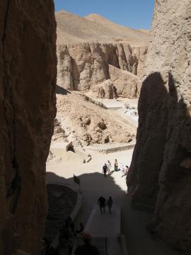 Valley of the kings, seen from the Thutmoses III entrance