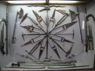 Weapons display at Bikaner Fort