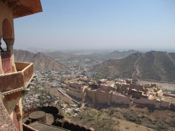 Amber Fort seen from Jaighar Fort
